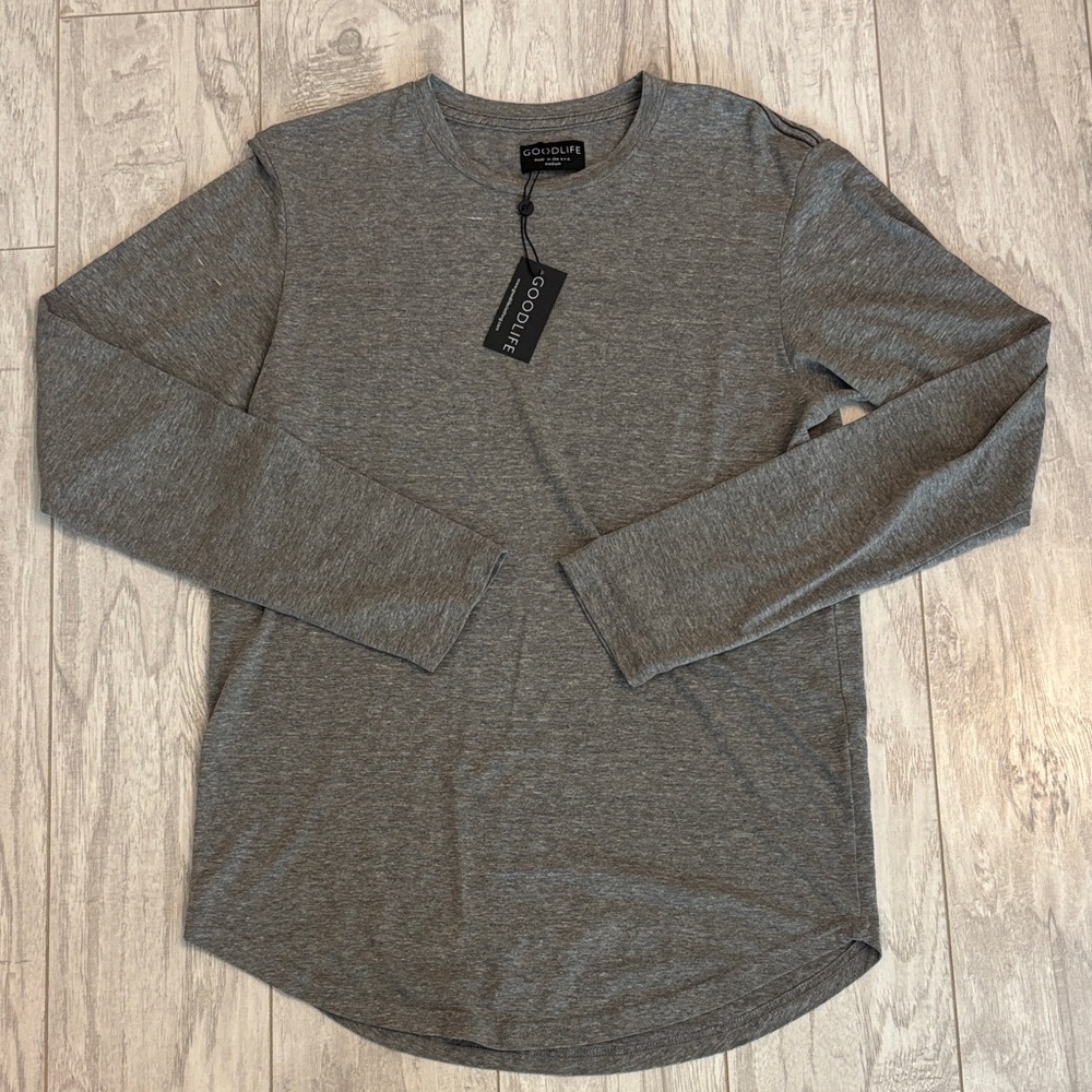 Goodlife SUPER SOFT Men's Heather Gray Long Sleeve Tee